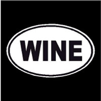 Wine Oval Decal