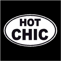 Chick Hot oval Decal