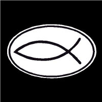Jesus Fish Oval Decal Jesus Fish Oval Decal