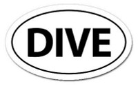 Dive Oval Sticker