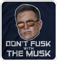 Dont FUSK with the MUSK funny car sticker