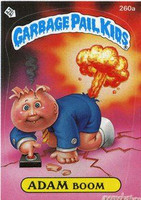 ADAM Boom Funny Sticker Name Decal