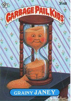 Grainy JANEY Funny Sticker Name Decal