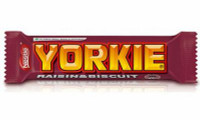 Yorkie Raisin Nut CANDY BAR STICKER
