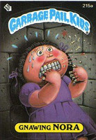 Gnawing NORA Funny Sticker Name Decal