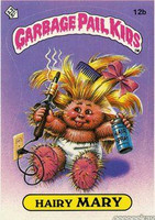 Hairy MARY Funny Sticker Name Decal