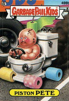 Piston PETE Funny Decal Name Sticker