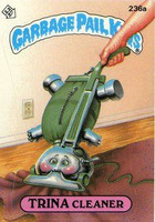 TRINA Cleaner Funny Decal Name Sticker