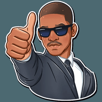 men in black moive sticker 3