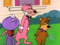 snagllepuss squiddy and boo boo sticker