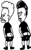 Beavis and Butthead Decal Moonin Beavis and Butthead Decal Moonin