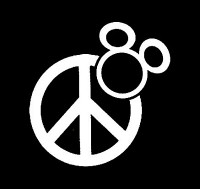Mickey Peace Sticker 1348