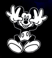 Mickey Stuck Window Decal Sticker
