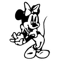 Minnie Mouse auto decal 963