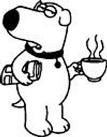 Family Guy Sticker Brian