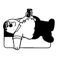 Peter on Couch decal 492