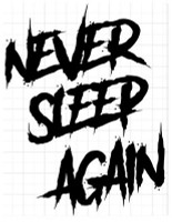 FREDDY KURGER NEVER SLEEP AGAIN DIECUT DECAL