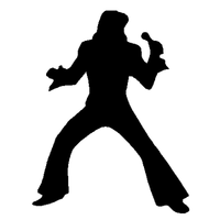 Elvis Singing decal 301b