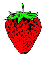 Strawberry Vinyl Sticker Waterproof Decal Strawberry Vinyl Sticker Waterproof Decal