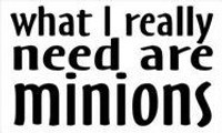 Minions die cut decal