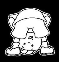 Peek A Boo Boy Decal Sticker