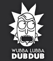 WUBBA LUBBA DUB DUB rick and morty die cut decal