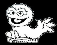 Sesame Street Oscar Waving Decal Sticker