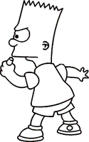 Bart Simpson Sticker Bart Simpson Sticker