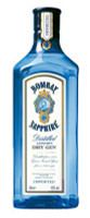 Bombay sapphire gin bottle