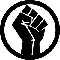BLACK LIVES MATTER ROUND FIST STICKER