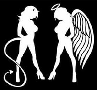 Angel and Devil Standing Decal 2