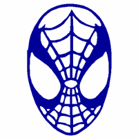 Spiderman head decal 714