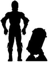 R2Ds and C3PO Decal