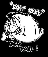 Eeyore Off My Tail 2 Decal Sticker