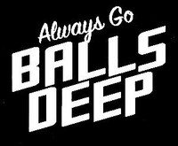 Balls Deep Diecut Decal