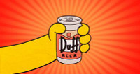 DUFF BEER ORANGE DECAL