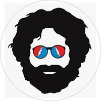Grateful Dead Jerry in shades sticker