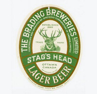 S Head Beer Label Sticker