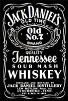 J D Tenn Whiskey Label Decal