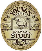 Youngs Oatmeal Stout Beer Label Sticker
