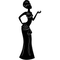 African Faces Africa Decal 30