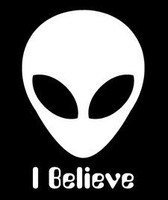 Alien I Believe Decal