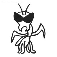 Cool Alien Bug Decal Cool Alien Bug Decal