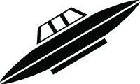 spaceship sticker decal 45