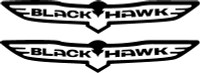 JEEP Black Hawk logo die cut decals PAIR