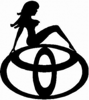 toyota sexy logo diecut decal 4