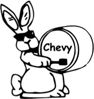 Enegizer Bunny Sticker Chevy