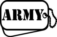 ARMY Dog Tag Sticker