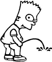 ADD NAME Bart Peeon Die Cut Decal Sticker