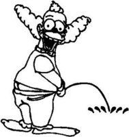 ADD NAME Krusty Die Cut Peeon Decal